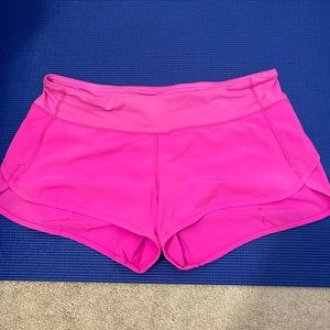 Lululemon neon pink shorts